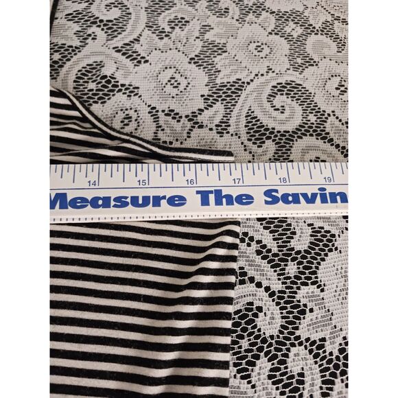 Repaired Striped Mockneck Sleeveless Super Soft Mini Dress - Picture 13 of 15